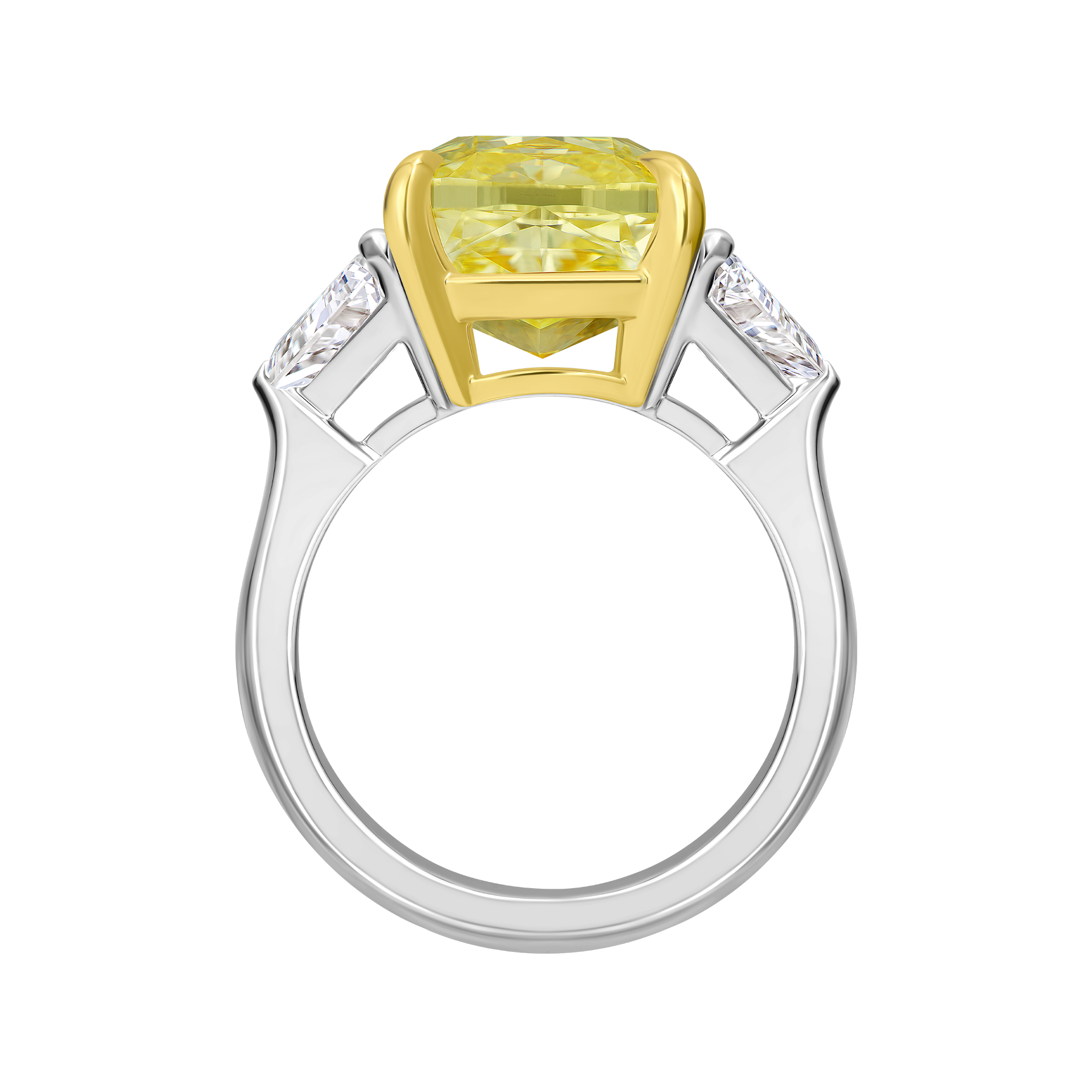 Кольцо с бриллиантами, белое золото