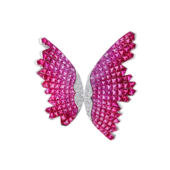 Кольцо с рубинами и бриллиантами, белое золото