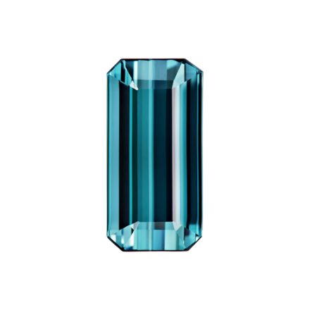 Турмалин Индиголит, Октагон, 10,69ct 1