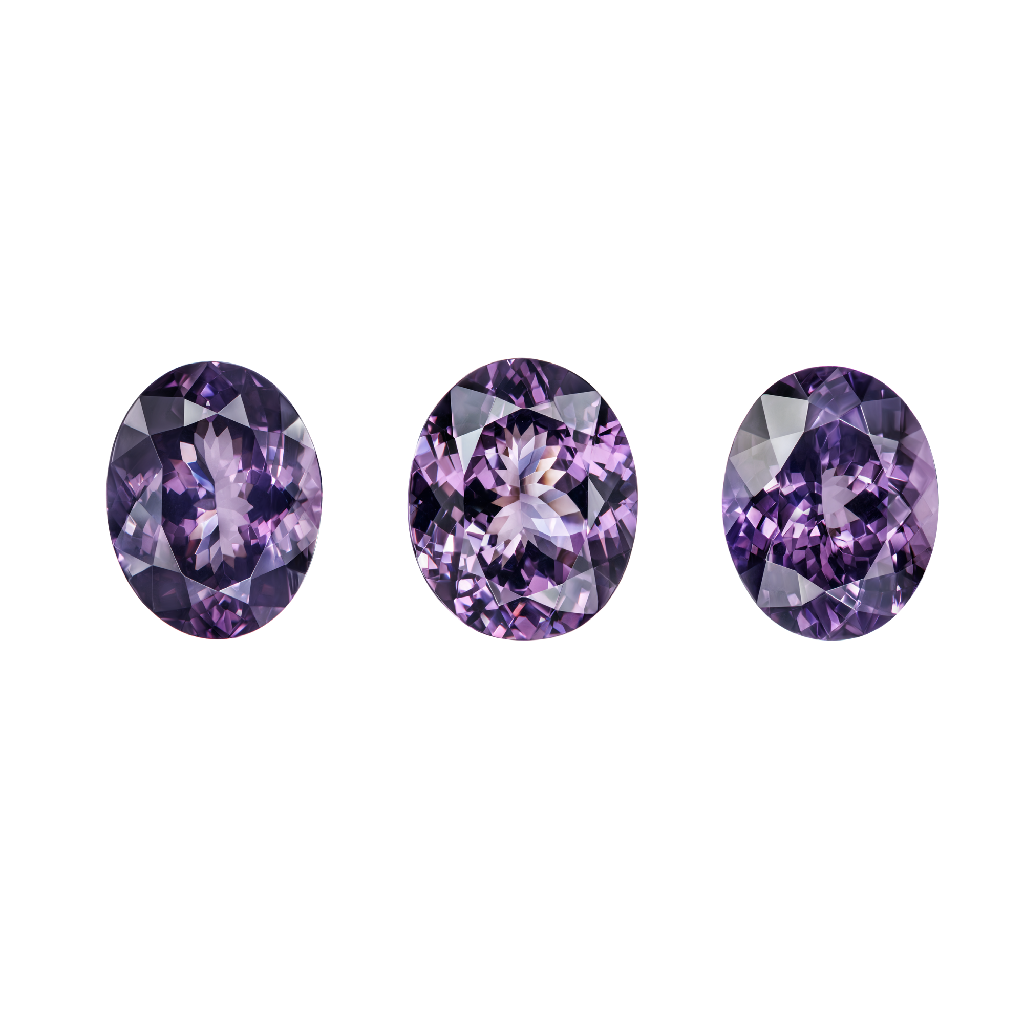 Сет из трех шпинелей, Овал, 16,41 ct