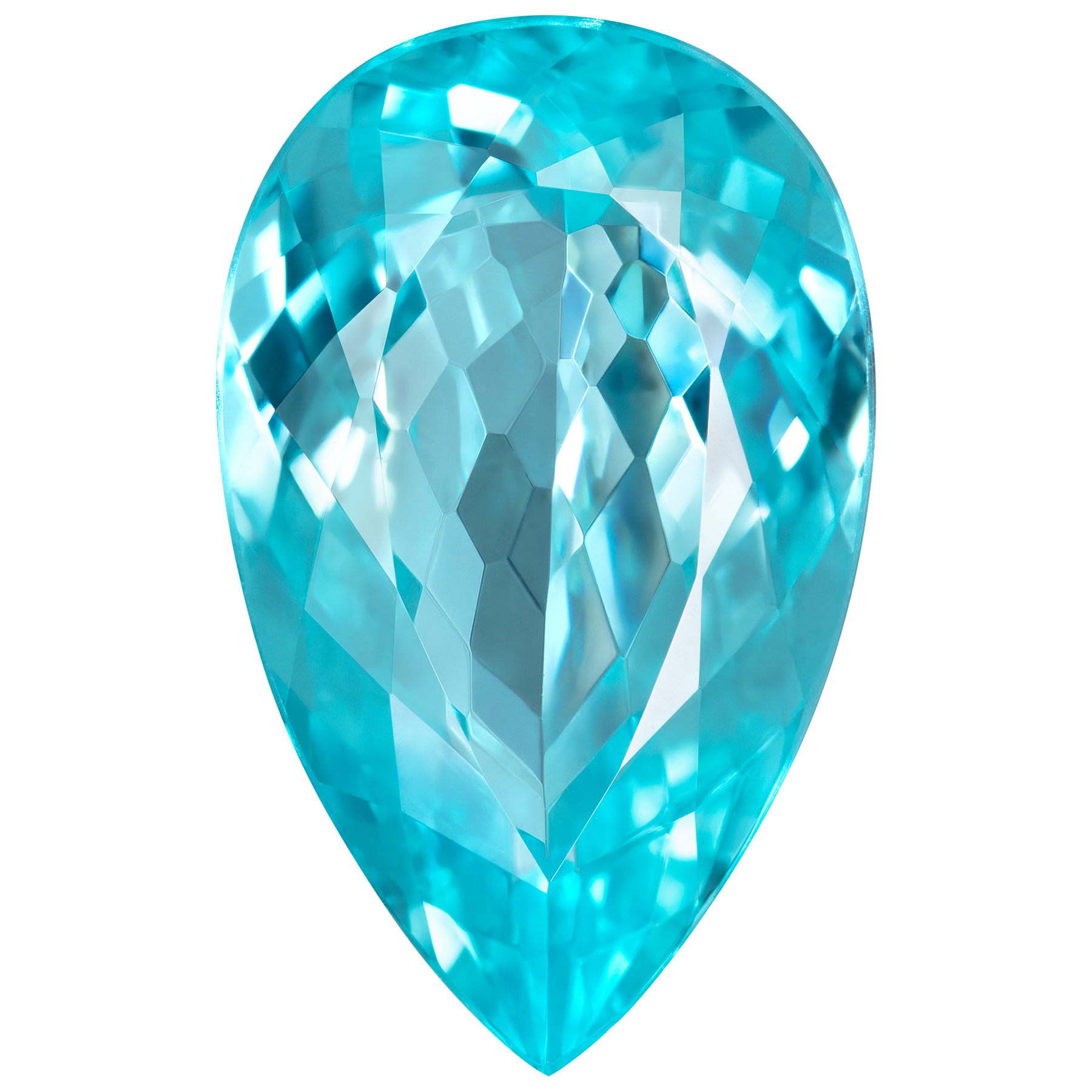 фото ограненного синего турмалина параиба